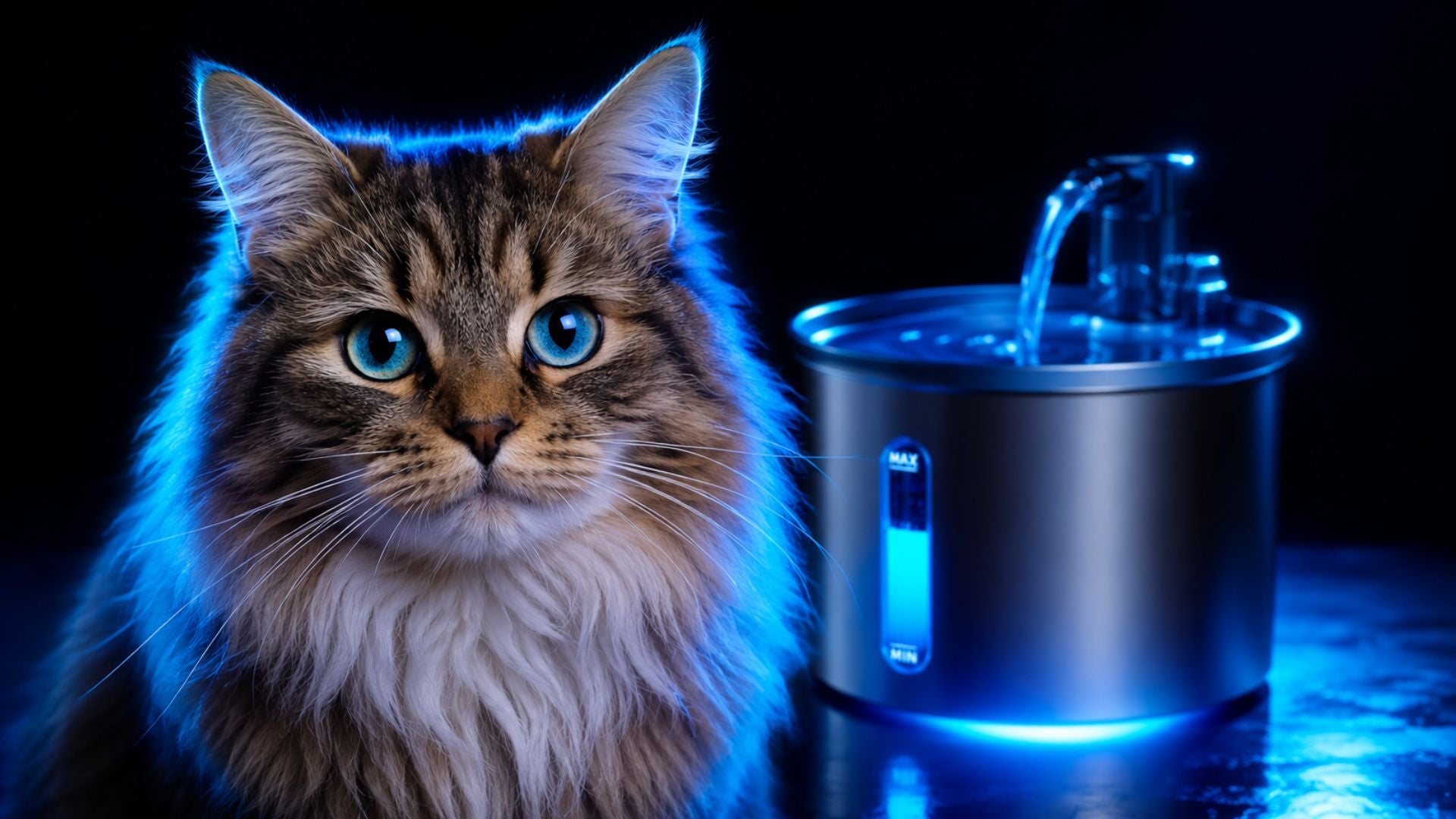 HydroPet™ Stainless Steel Cat Water Fountain — 3L